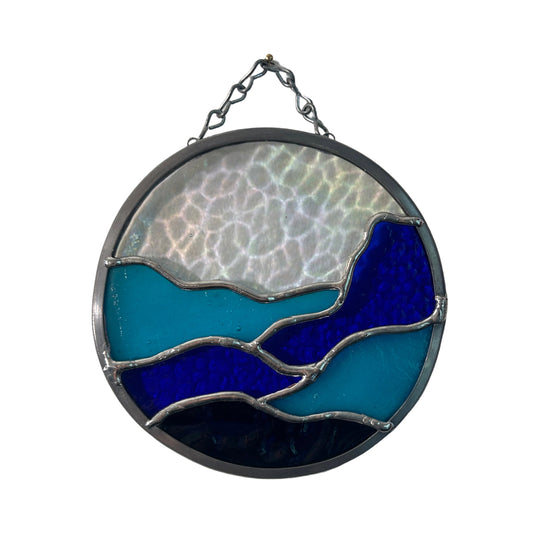 Ocean Dreams | 6" Round Stained Glass Art